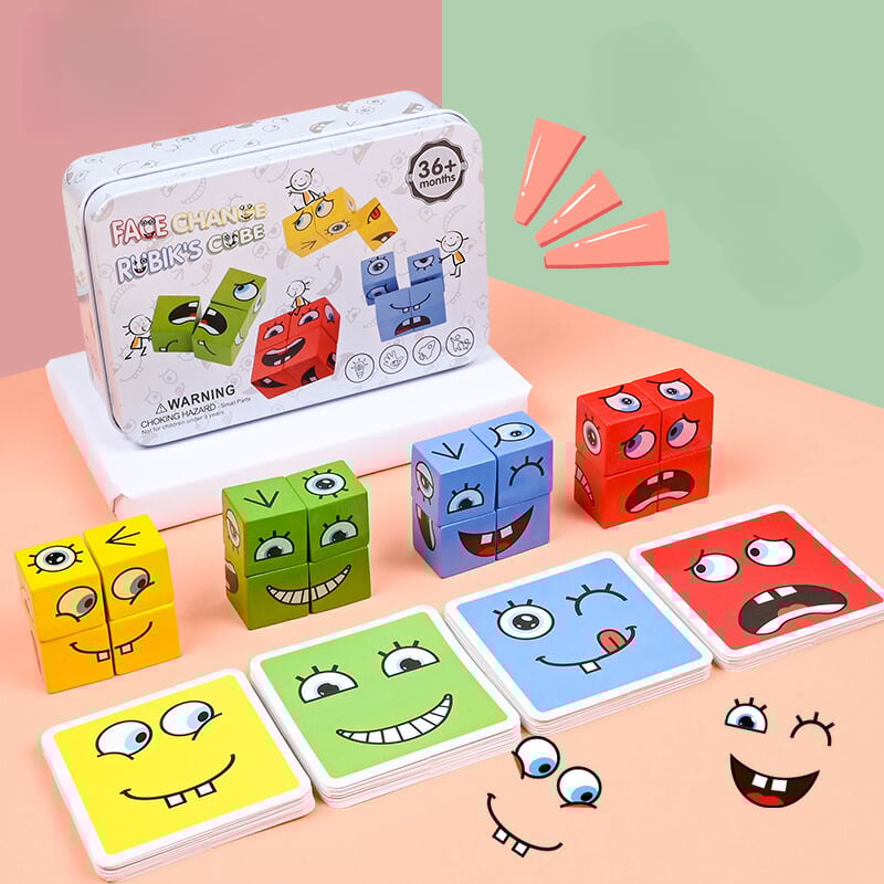3D Face Changing Jigsaw Puzzle